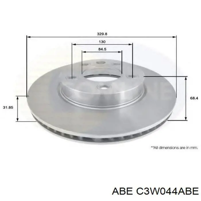 Гальмівні диски передні C3W044ABE ABE