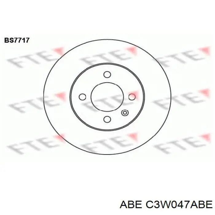 Гальмівні диски передні C3W047ABE ABE