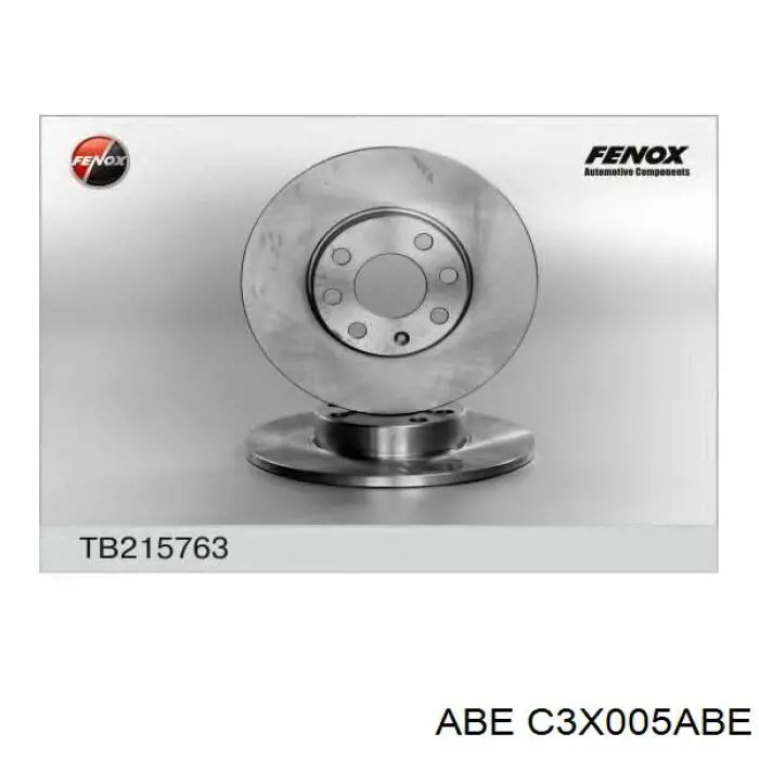 C3X005ABE ABE диск гальмівний передній