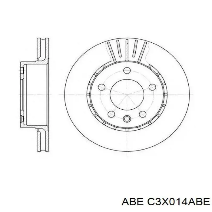 Гальмівні диски передні 569039 Opel
