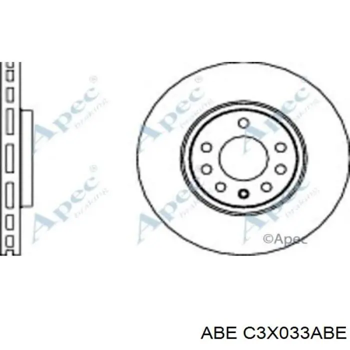 Гальмівні диски передні C3X033ABE ABE
