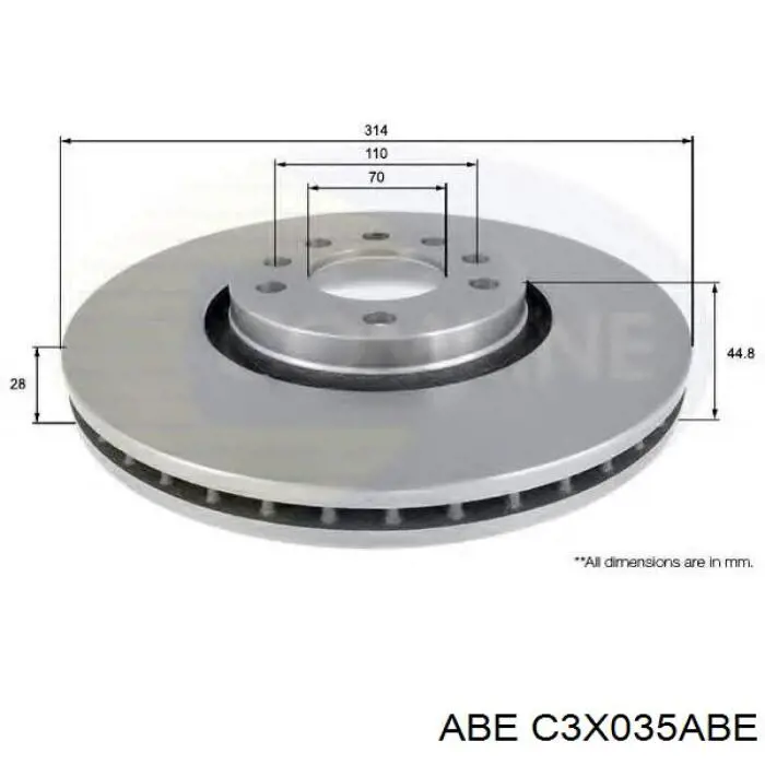 Купити C3X035ABE ABE Ротор гальмівний