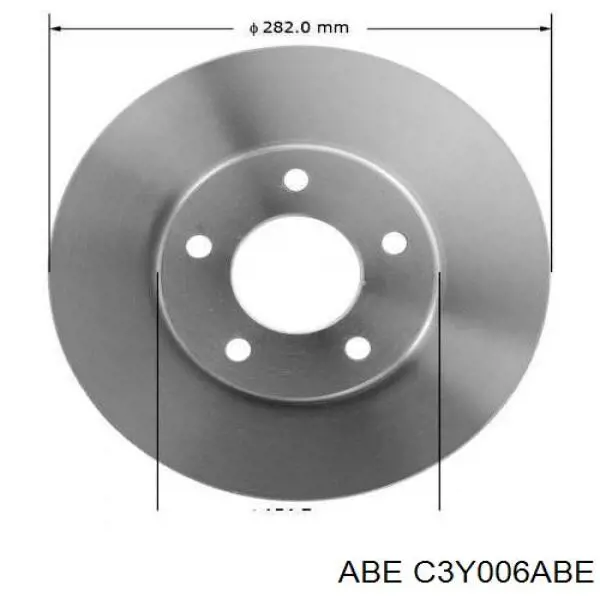 C3Y006ABE ABE диск гальмівний передній
