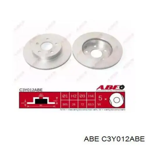 Купити C3Y012ABE ABE Ротор гальмівний
