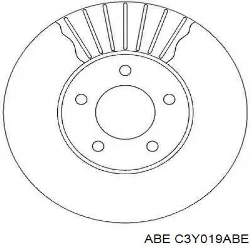 C3Y019ABE ABE Гальмо дискове переднє