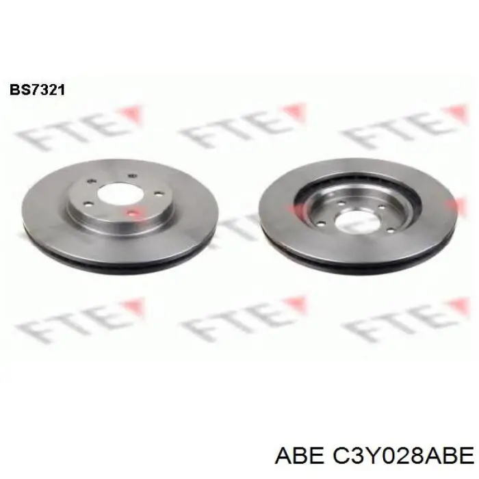 Диск гальмівний передній ABE C3Y028ABE