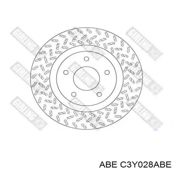 Диск переднього гальма ABE C3Y028ABE ціна, від 34.70 USD