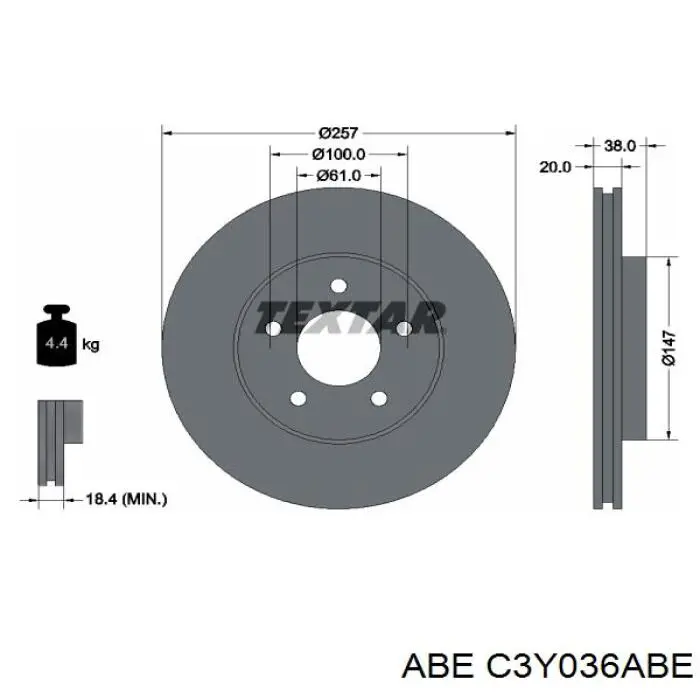Купити 4383968 Chrysler Ротор гальмівний
