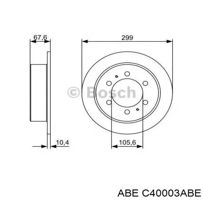C40003ABE ABE Дискові гальма