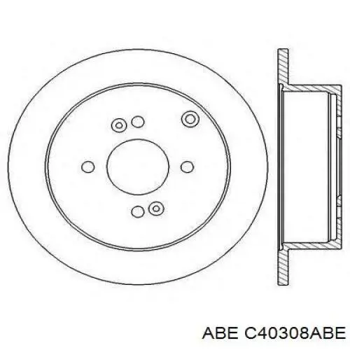 Купити C40308ABE ABE Диск заднього гальма