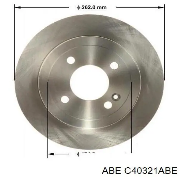 Диск гальмівний задній ABE C40321ABE