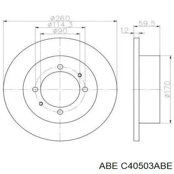 C40503ABE ABE Дискові гальма
