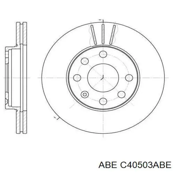 Задні дискові гальма ABE C40503ABE ціна, від 24.88 USD