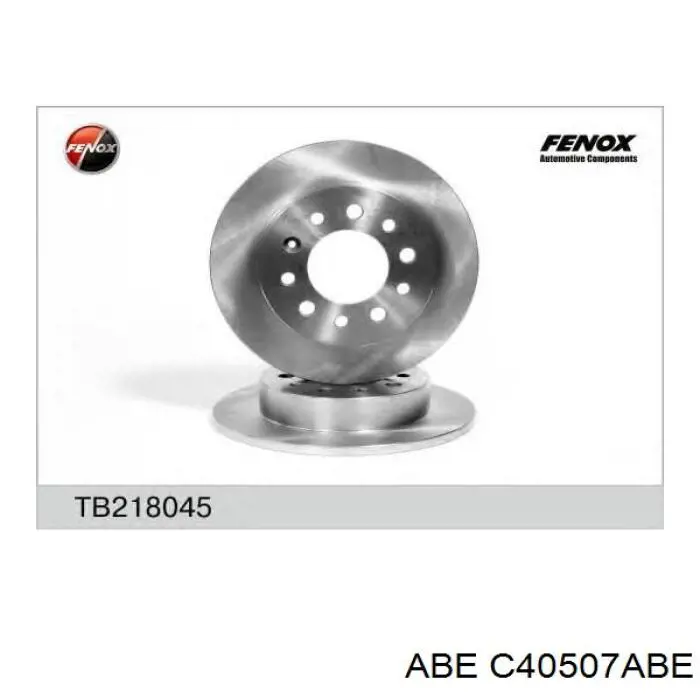 Гальмівні диски C40507ABE ABE