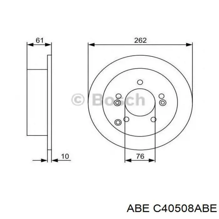 C40508ABE ABE Дискові гальма