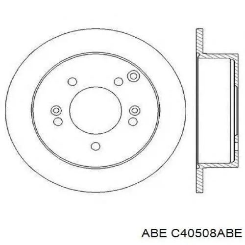 Задні дискові гальма ABE C40508ABE ціна, від 26.13 USD