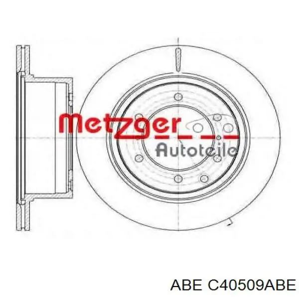 Купити C40509ABE ABE Диск заднього гальма