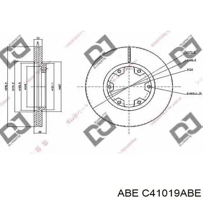 C41019ABE ABE Дискові гальма