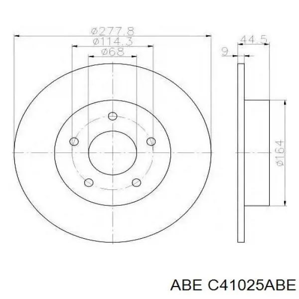 C41025ABE ABE Дискові гальма