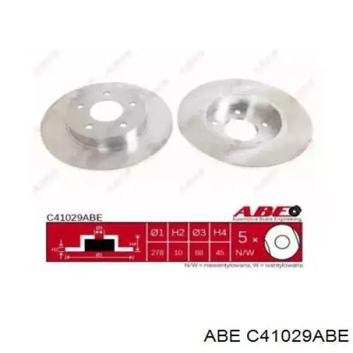 C41029ABE ABE Дискові гальма