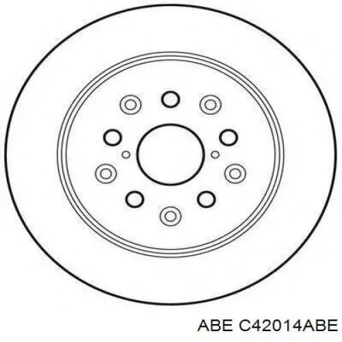 Задні дискові гальма ABE C42014ABE ціна, від 28.79 USD