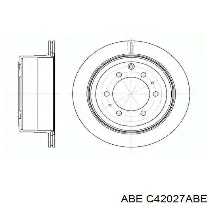Диск гальмівний задній ABE C42027ABE