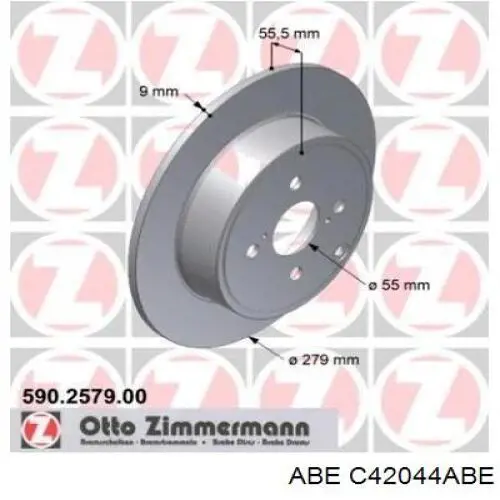 Задні дискові гальма ABE C42044ABE ціна, від 21.88 USD