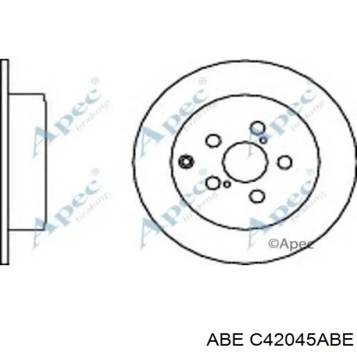 Задні дискові гальма ABE C42045ABE ціна, від 24.12 USD