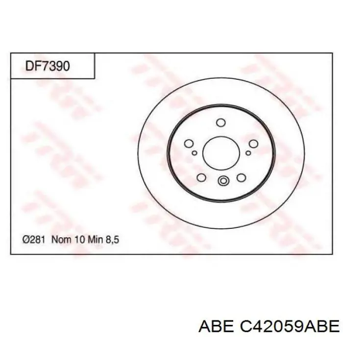 Гальмівні диски C42059ABE ABE