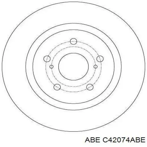 Гальмівні диски C42074ABE ABE