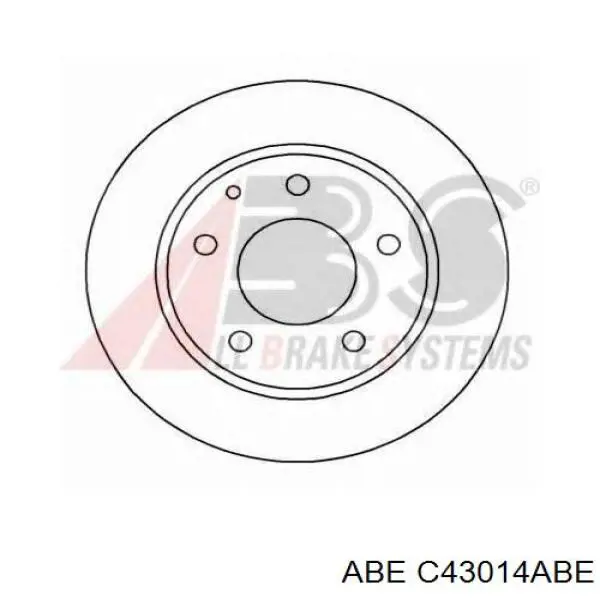 Диск гальмівний задній ABE C43014ABE