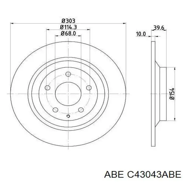 C43043ABE ABE Дискові гальма