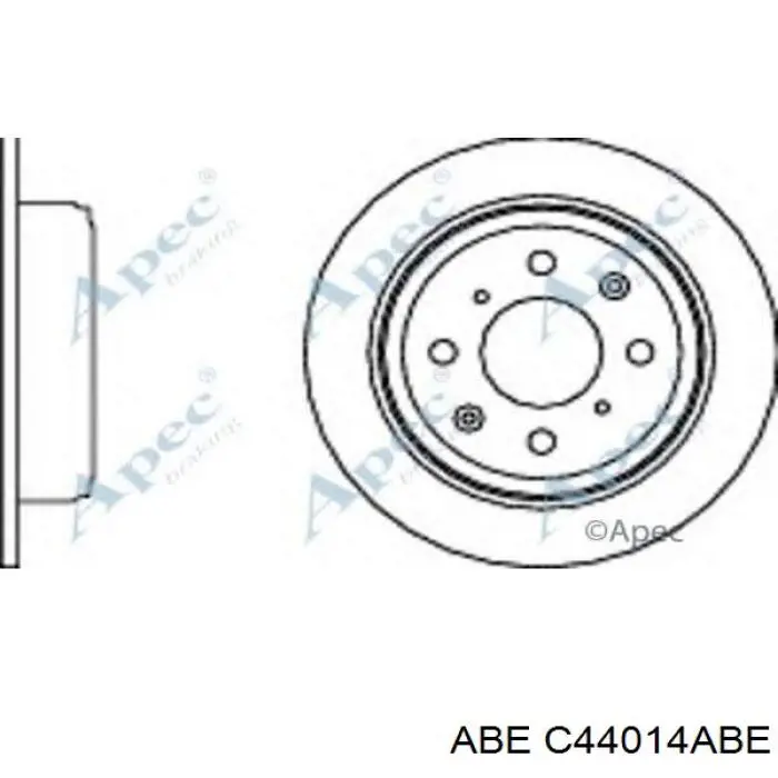 Диск гальмівний задній ABE C44014ABE