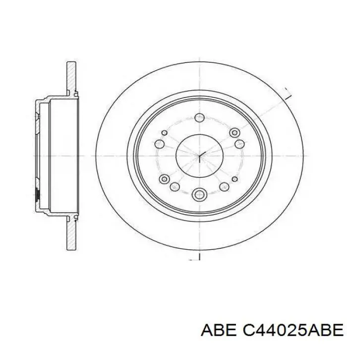 Диск гальмівний задній ABE C44025ABE