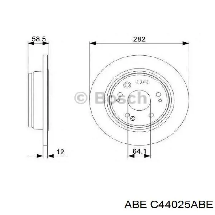 C44025ABE ABE Дискові гальма