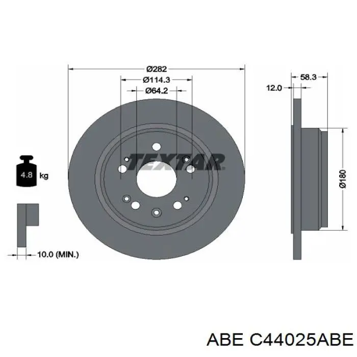 Купити BS8404C Optimal Диск заднього гальма