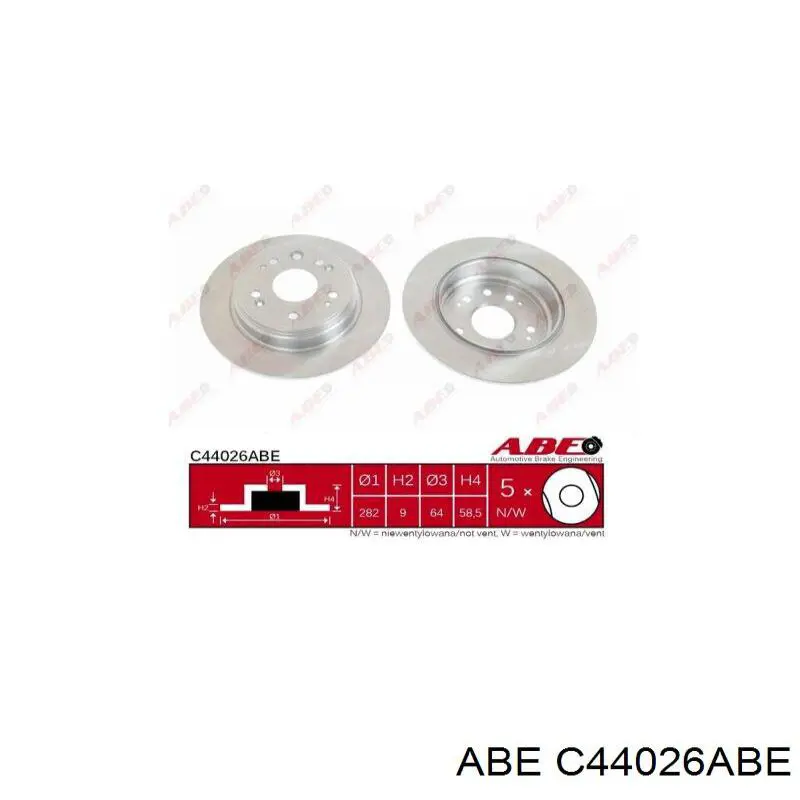 C44026ABE ABE Дискові гальма