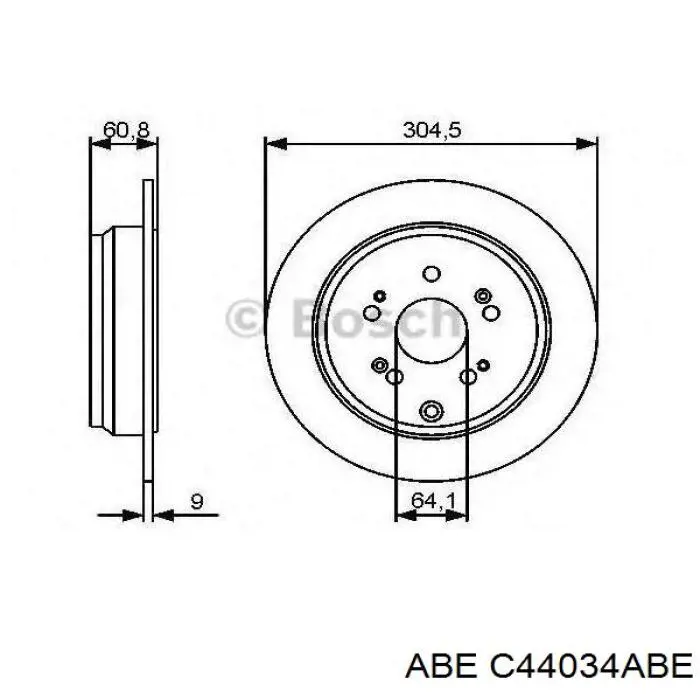 C44034ABE ABE Дискові гальма