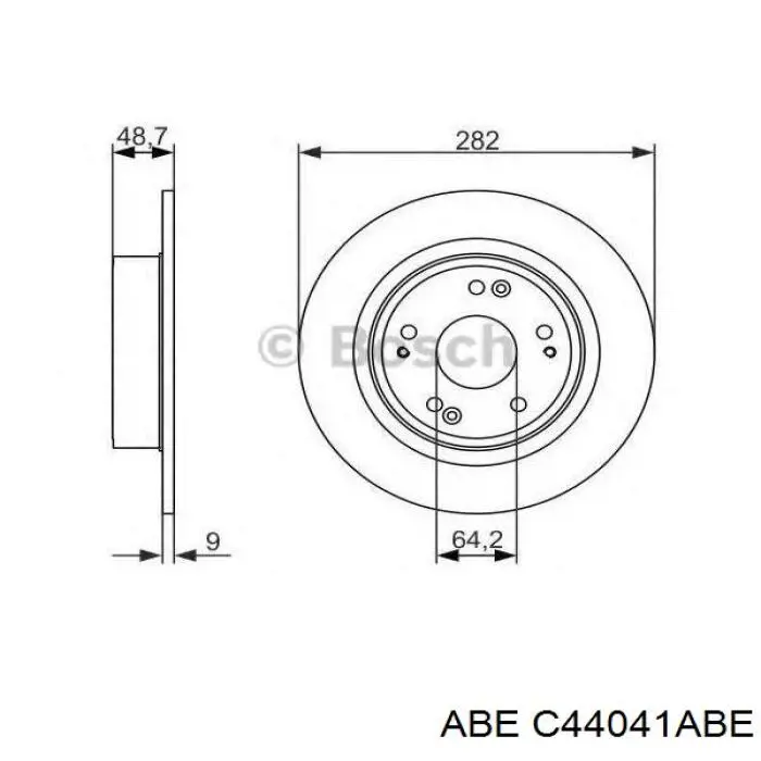 C44041ABE ABE Дискові гальма