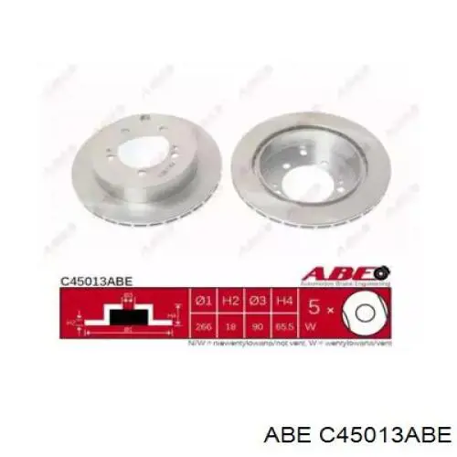 C45013ABE ABE Дискові гальма