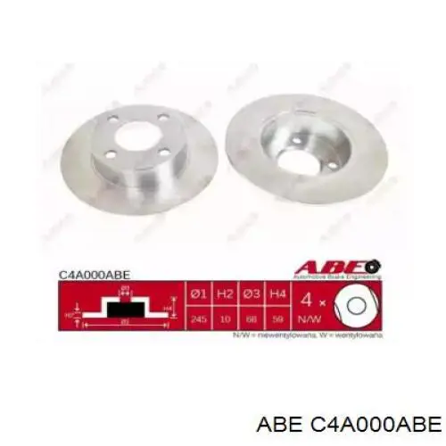 Гальмівні диски C4A000ABE ABE