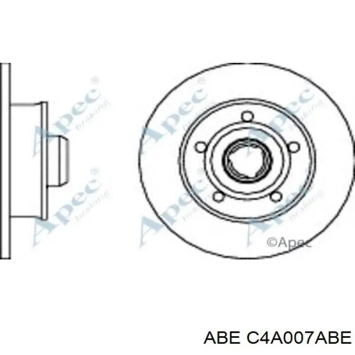 Диск гальмівний задній ABE C4A007ABE