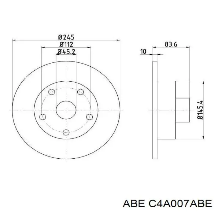 C4A007ABE ABE Дискові гальма