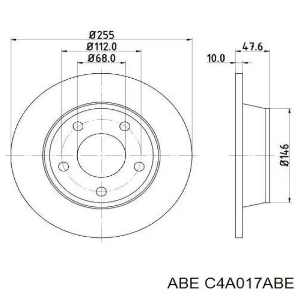 Купити C4A017ABE ABE Диск заднього гальма