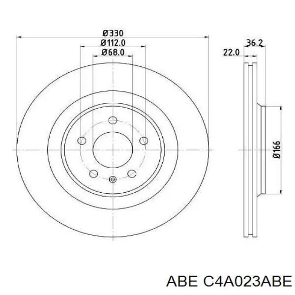 Купити C4A023ABE ABE Диск заднього гальма