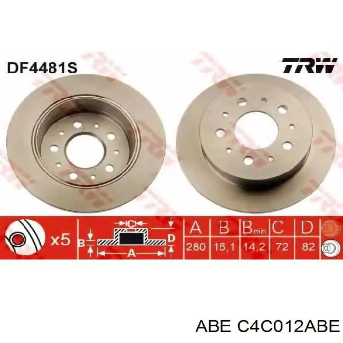 C4C012ABE ABE Дискові гальма