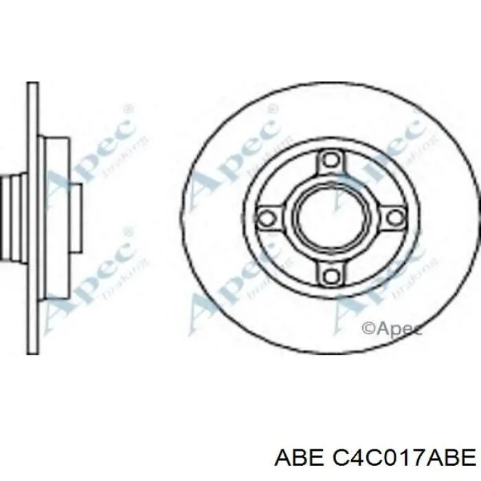 Гальмівні диски C4C017ABE ABE