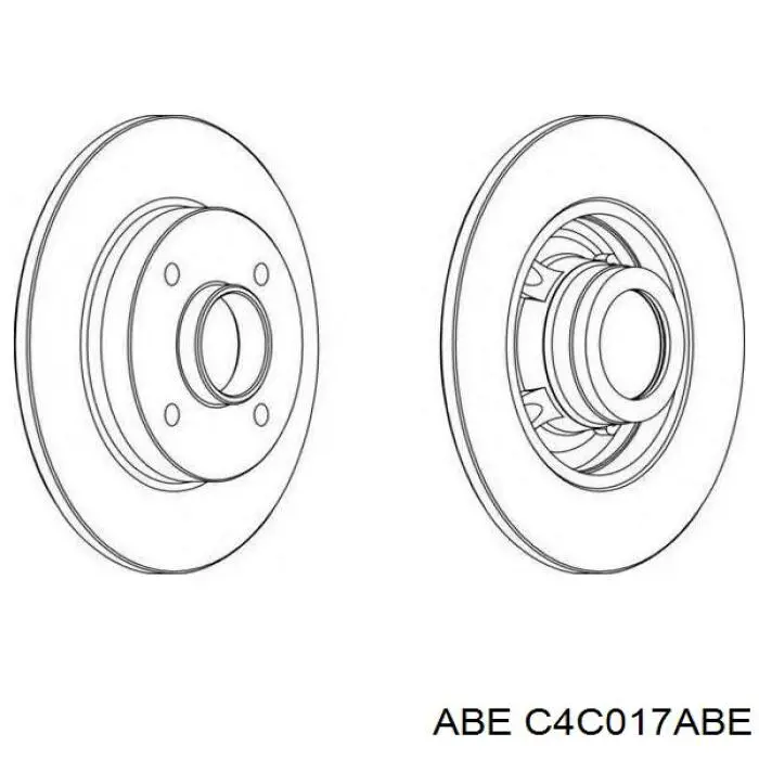 Купити C4C017ABE ABE Диск заднього гальма