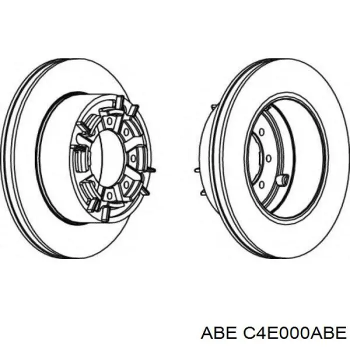 Купити C4E000ABE ABE Диск заднього гальма