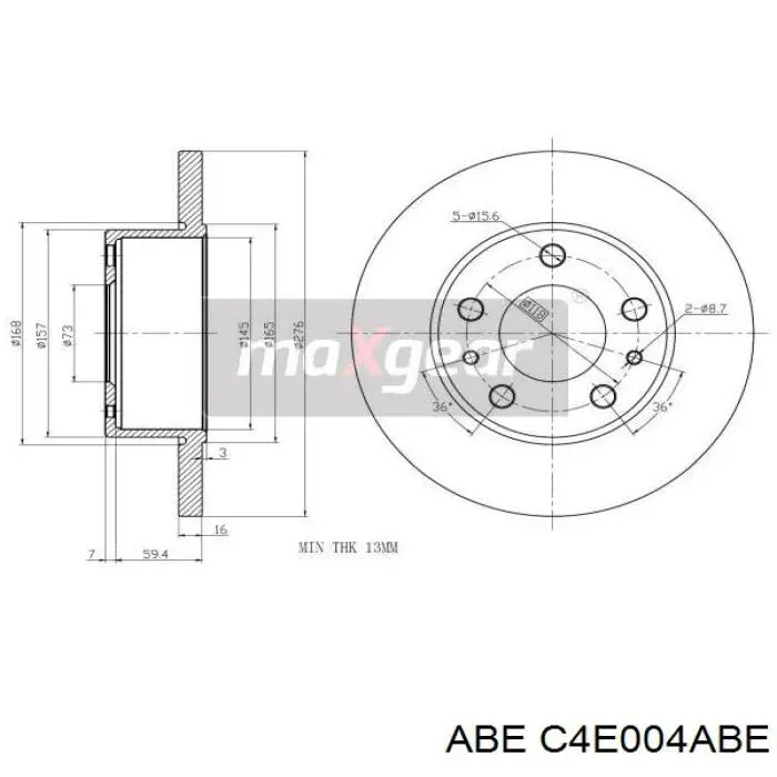 Задні дискові гальма Beral BCR195A ціна, від 34.17 USD